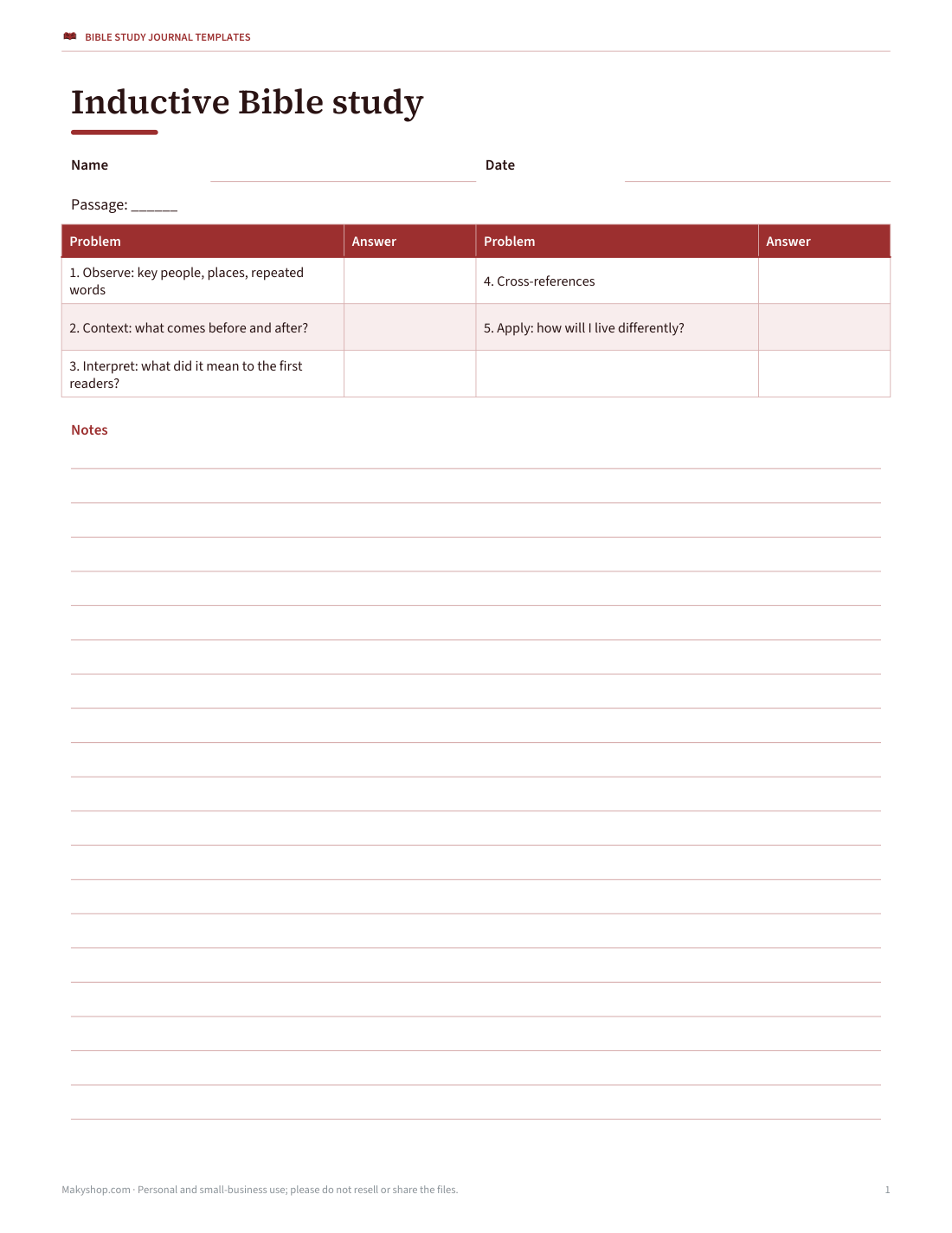 Preview of the first page of Inductive study (PDF/DOCX)